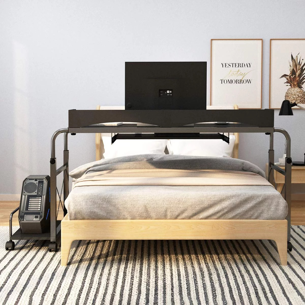 Wellynap Overbed Computer Desk, 55.1