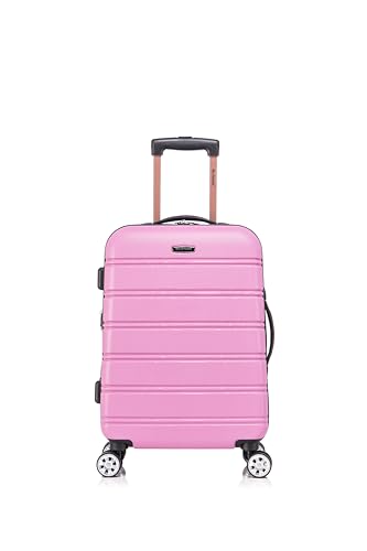 Rockland Melbourne Hardside Expandable Luggage with Spinner Wheels, 2TONENAVY, 2 Piece (20/28)