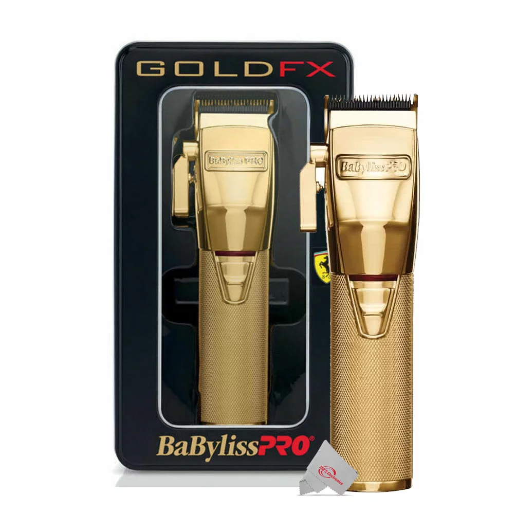 BaByliss PRO FX870G Cordless Clipper Gold with Replacement Gold Titanium Wedge Blade #FX603G