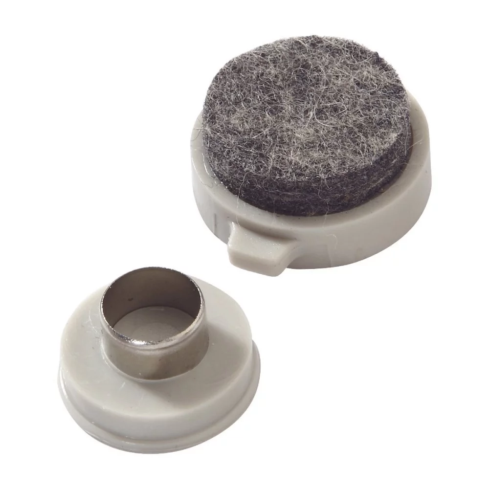 Shepherd Hardware Felt Gard Snap-on Snap-off Furniture Pads Glides Round Beige 8 Count, 12-Pack