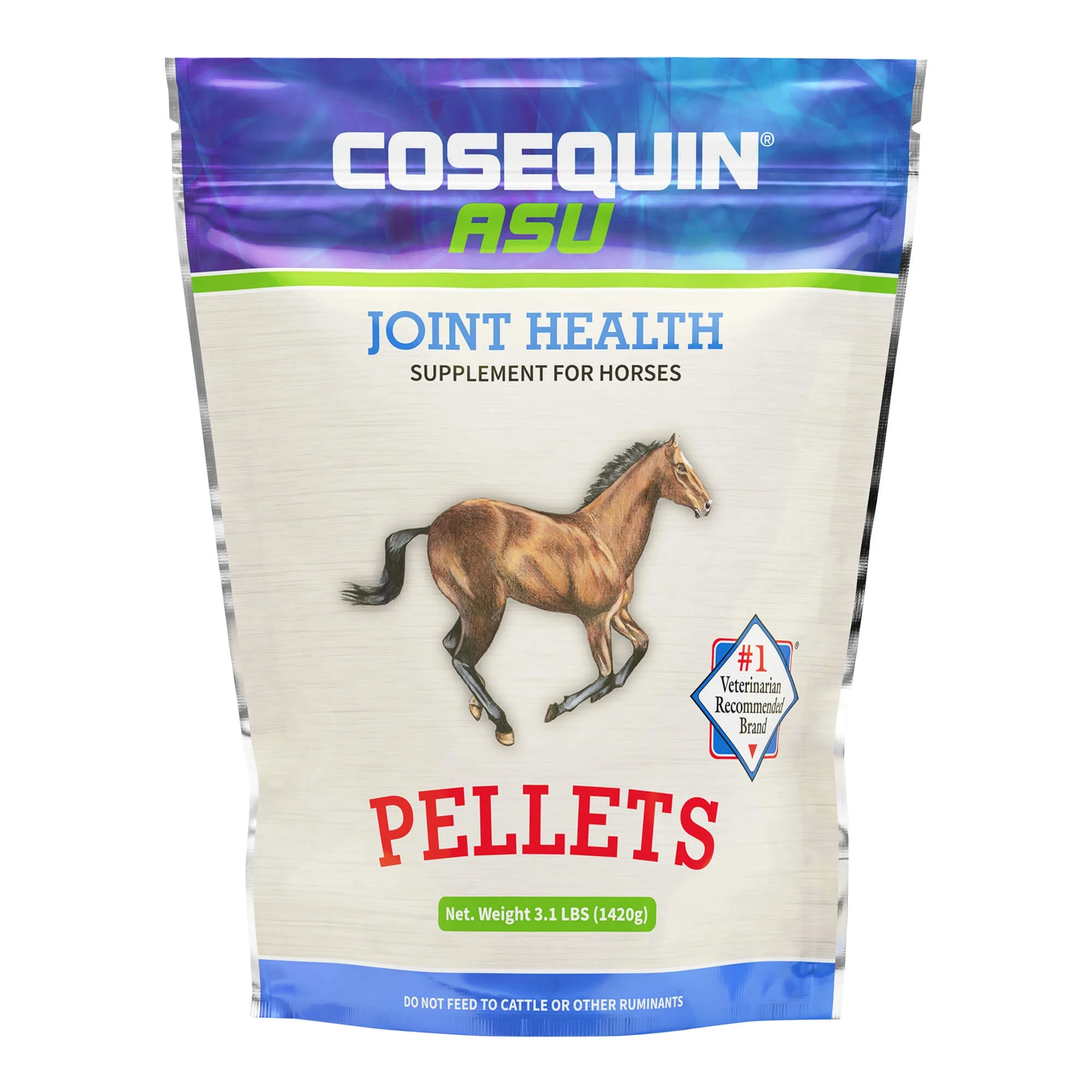 Cosequin Pellets with Glucosamine & Chondroitin ASU Joint Health Supplement for Horses, 1420g