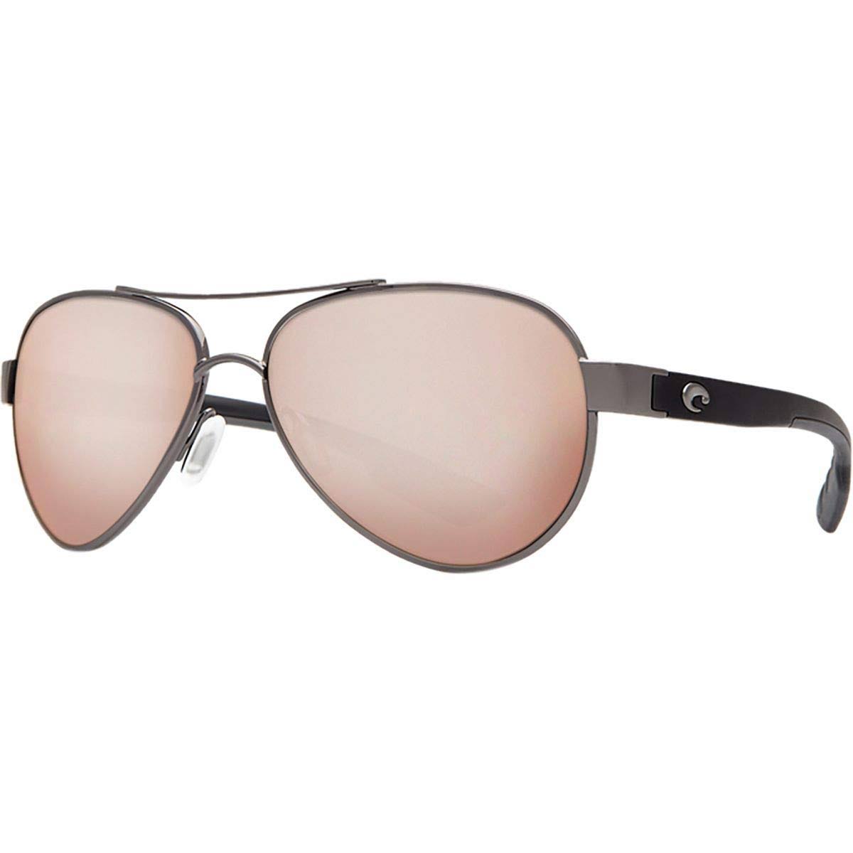 Costa Del Mar Loreto Gunmetal Square Sunglasses Copper Lens 580G