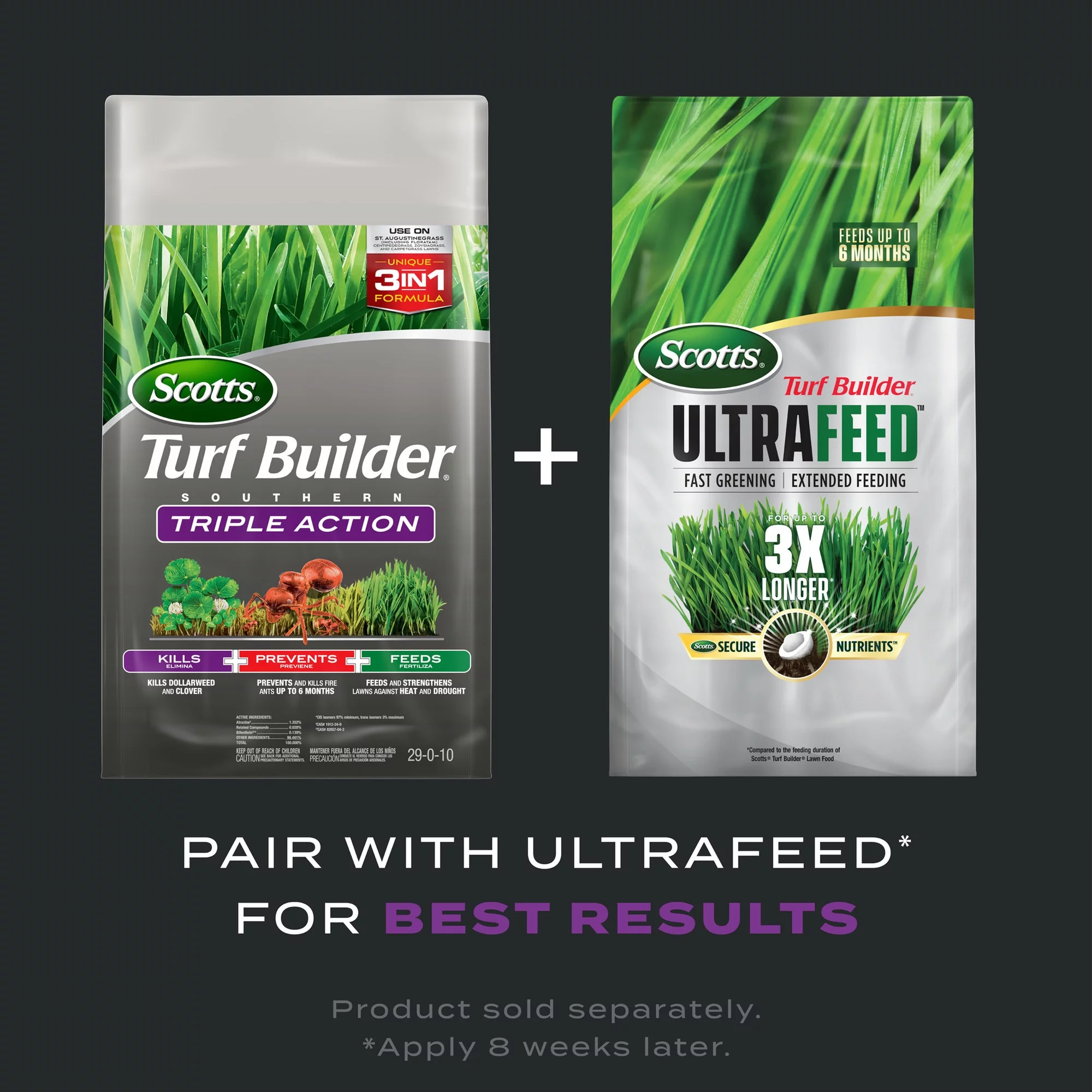 Scotts Turf Builder Southern Triple Action, 4,000 sq. ft., 13.32 lbs.