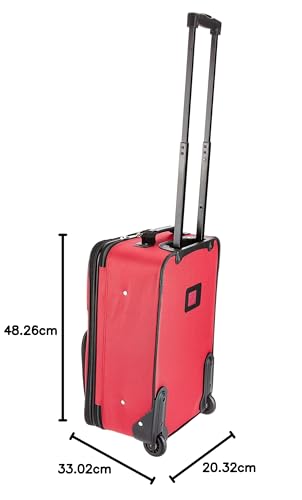 Rockland Fashion Expandable Softside Upright Luggage Set, Charcoal, 2-Piece (14/19)