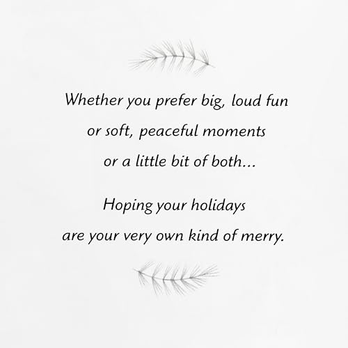 Hallmark Modern Boxed Christmas Cards, Amazing Holiday (40 Cards and 40 Envelopes) Evergreen Branches and Holly