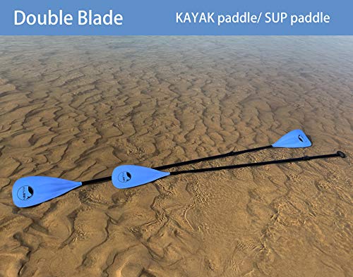 YVLEEN SUP Paddle Board Paddle，Stand up Paddleboard Paddles Adjustable Aluminum 4-Piece Floating Kayak Paddle，Convertible Paddle