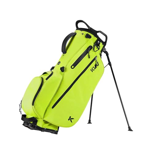 KVV Lightweight Golf Stand Bag with 7 Way Full-Length Dividers, 5 Zippered Pockets, Automatically Adjustable Dual Straps，Elegant Design