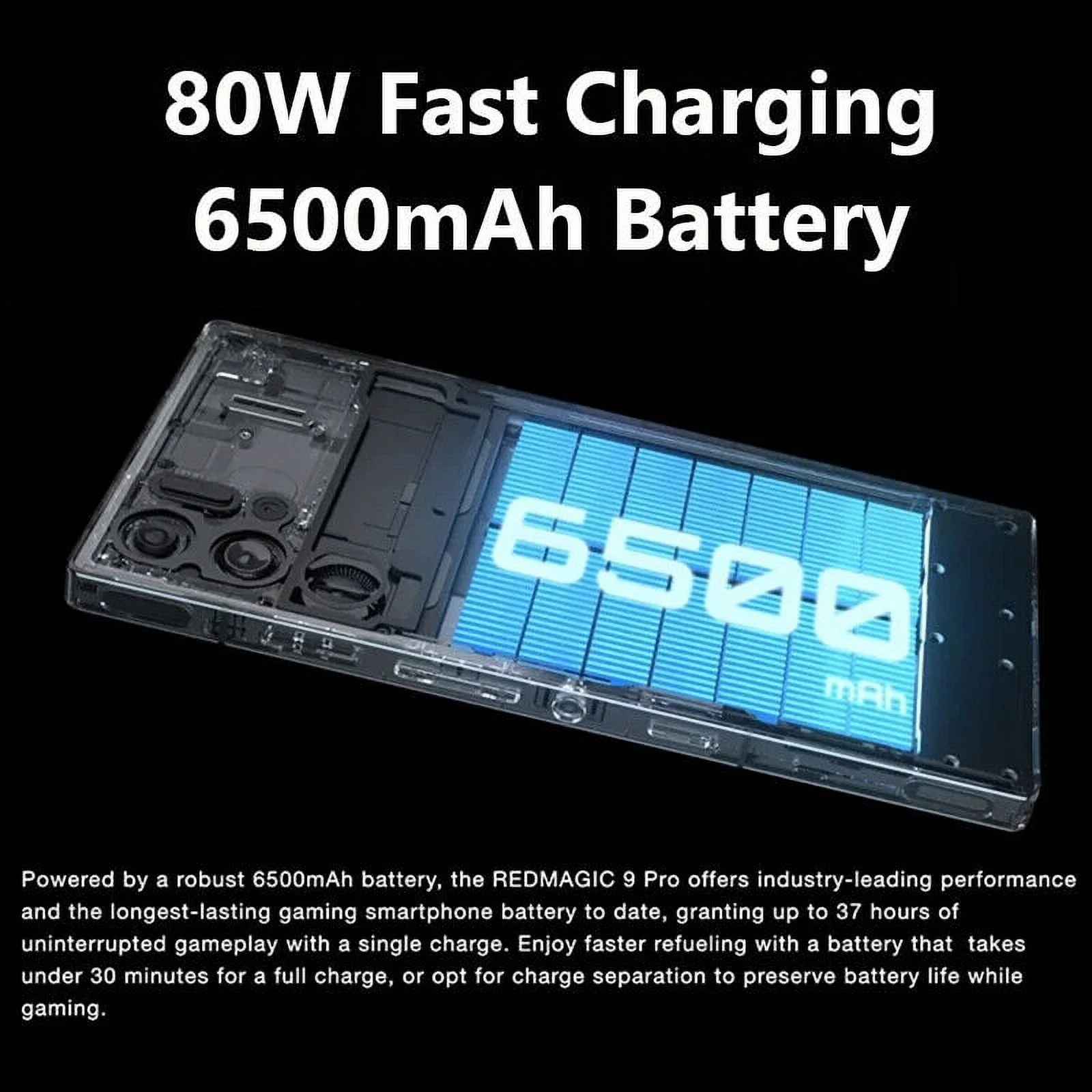 Nubia RedMagic 9 Pro 5G Smartphone, 120Hz Gaming Phone, Snapdragon 8 Gen 3, 6.8