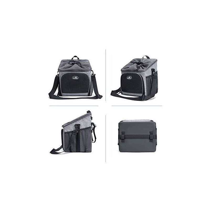 Wakytu Dog Bike Basket Carrier Pet Bicycle Front Carrier Backpack for Bike Riding Foldable Removable - Pet Supplies online store