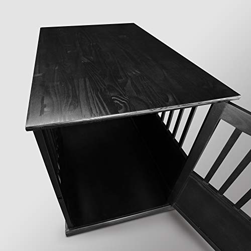 Casual Home Wooden Medium Pet Crate, End Table, Espresso