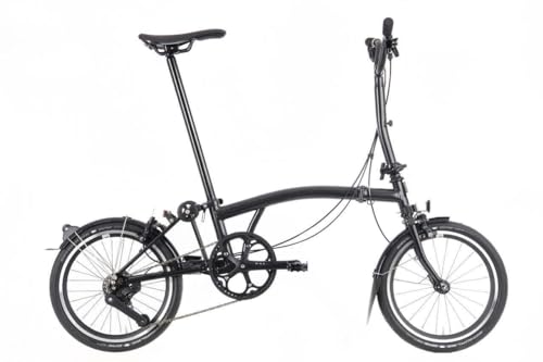 Brompton P Line Superlight 4 Speed Folding Bike - Midnight Black