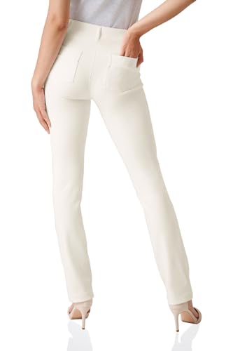 Yogipace,Belt Loops,Women's Petite/Regular/Tall Straight Leg Yoga Dress Pants