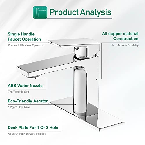 VOTON Vessel Sink Faucet Matte Black Tall Bathroom Faucet Single Handle Vanity Bathroom Sink Faucet 1 Hole Basin Mixer Tap with Water Supply Hose and Pop Up Sink Drain