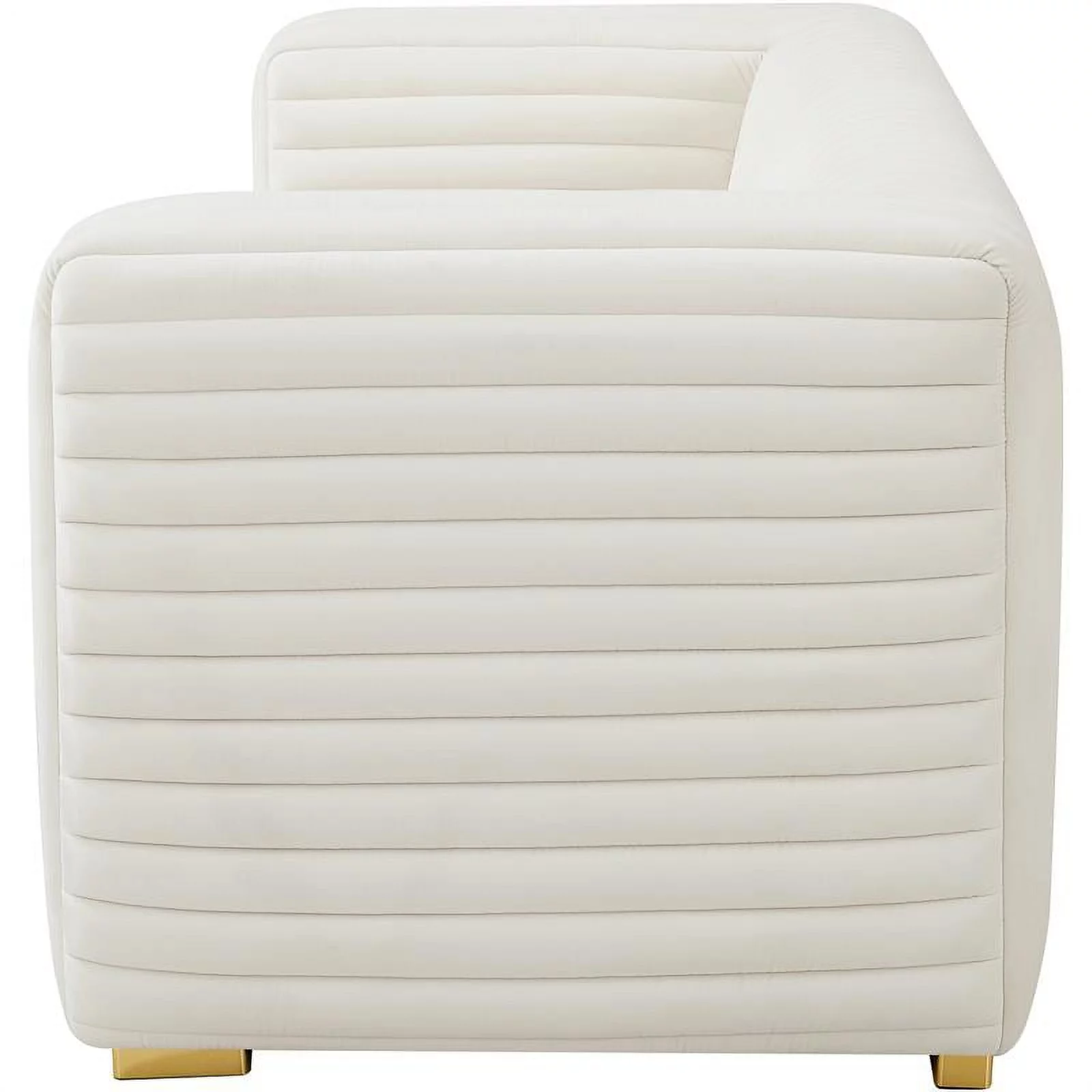 Meridian Furniture Ravish Cream Velvet Loveseat