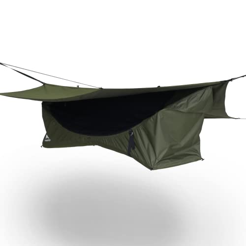 Haven Tents Lay Flat Hammock Tent - Waterproof Tent & Camping Hammock with Mosquito Net - Includes Insulated Pad and Rainfly - Haven Tent, Haven XL, Haven Safari