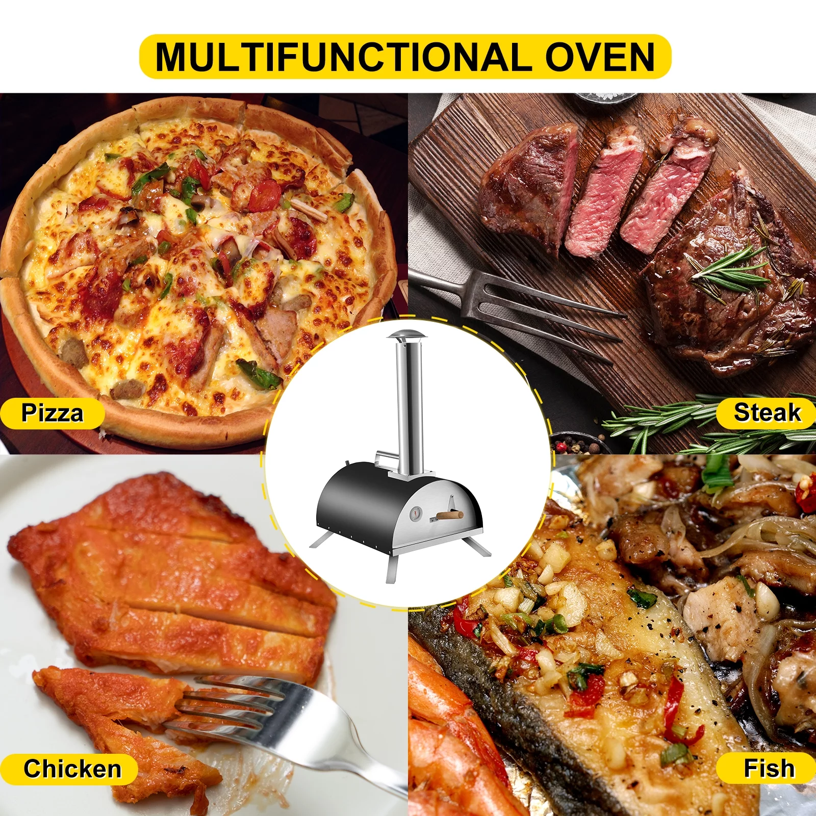 VEVOR Wood Fired Oven 12