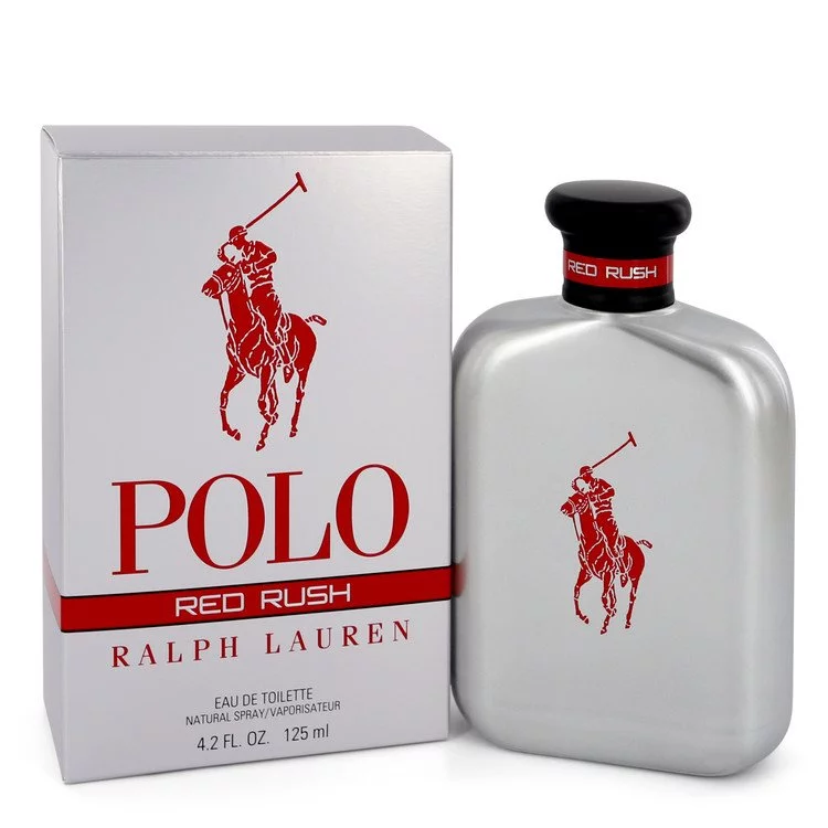 Polo Red Rush by Ralph Lauren Eau De Toilette Spray 4.2 oz for Men - Brand New