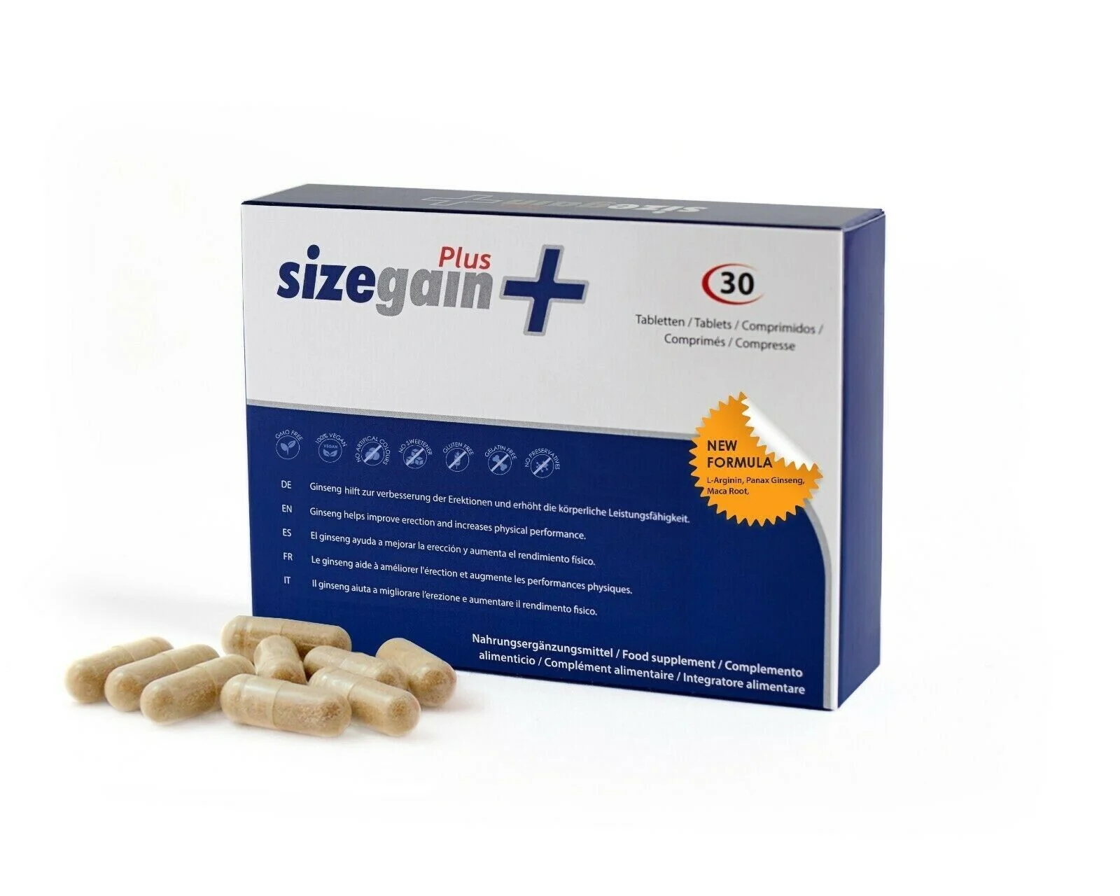SIZEGAIN PLUS - NATURAL 30 PILLS