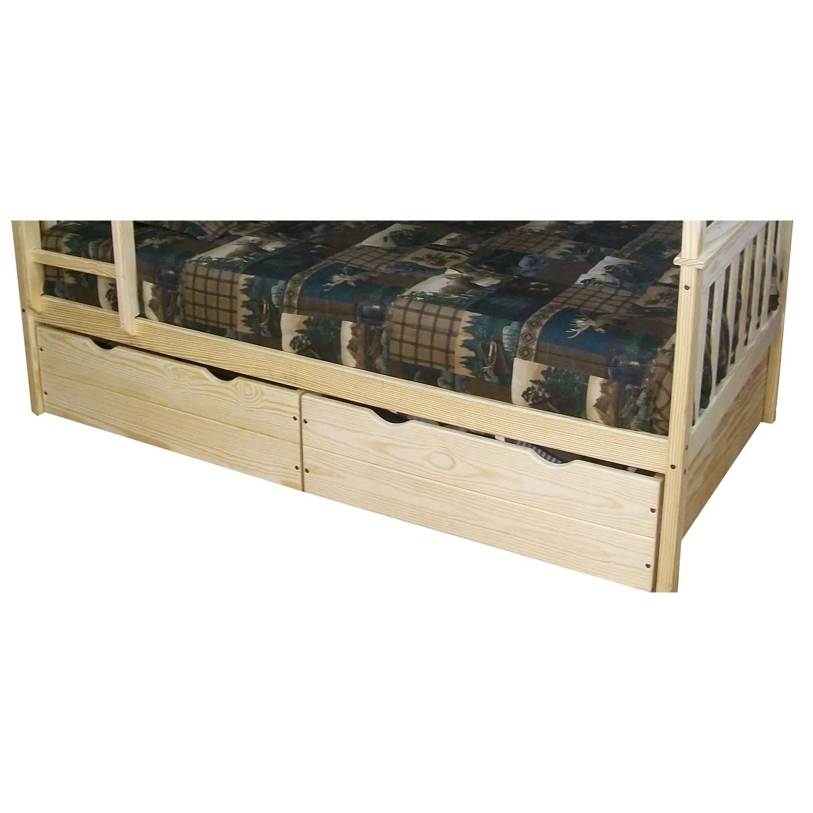 Kunkle Holdings LLC Pine 2 Piece Full Drawers Unfinished Wood Finish