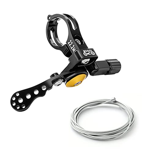 MUQZI Dropper Post Lever, Bike Seatpost Dropper Remote Lever Shifter Adjustable Control Remote for 22.2mm Mountain Bike and Road Bicycle Handlebars