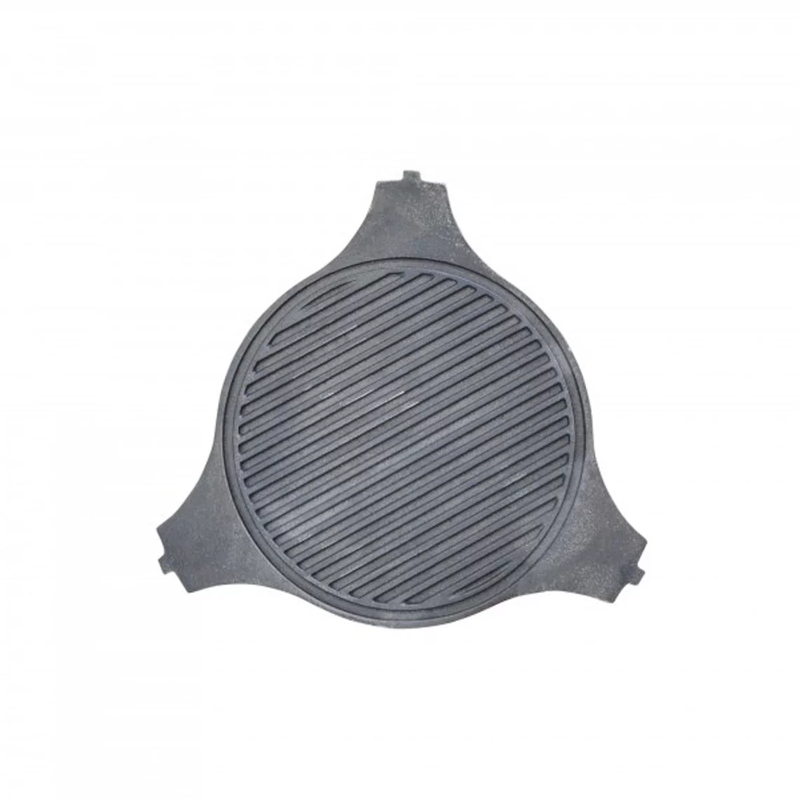 Titan Great Outdoors Dual Sided Cast Iron Grill Grate and Cast Iron Plate Setter, Fits BGE and Kamado Joe, Heat Retention Cooking