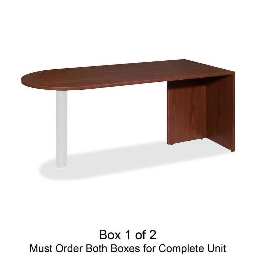 Lorell Essentials Peninsula Desk Box 1/2 30