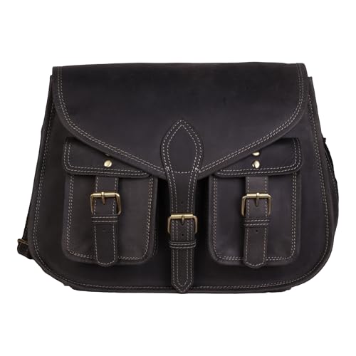 14 Inch Leather Purse Women Shoulder Bag Crossbody Satchel Ladies Tote Travel Purse Genuine Leather