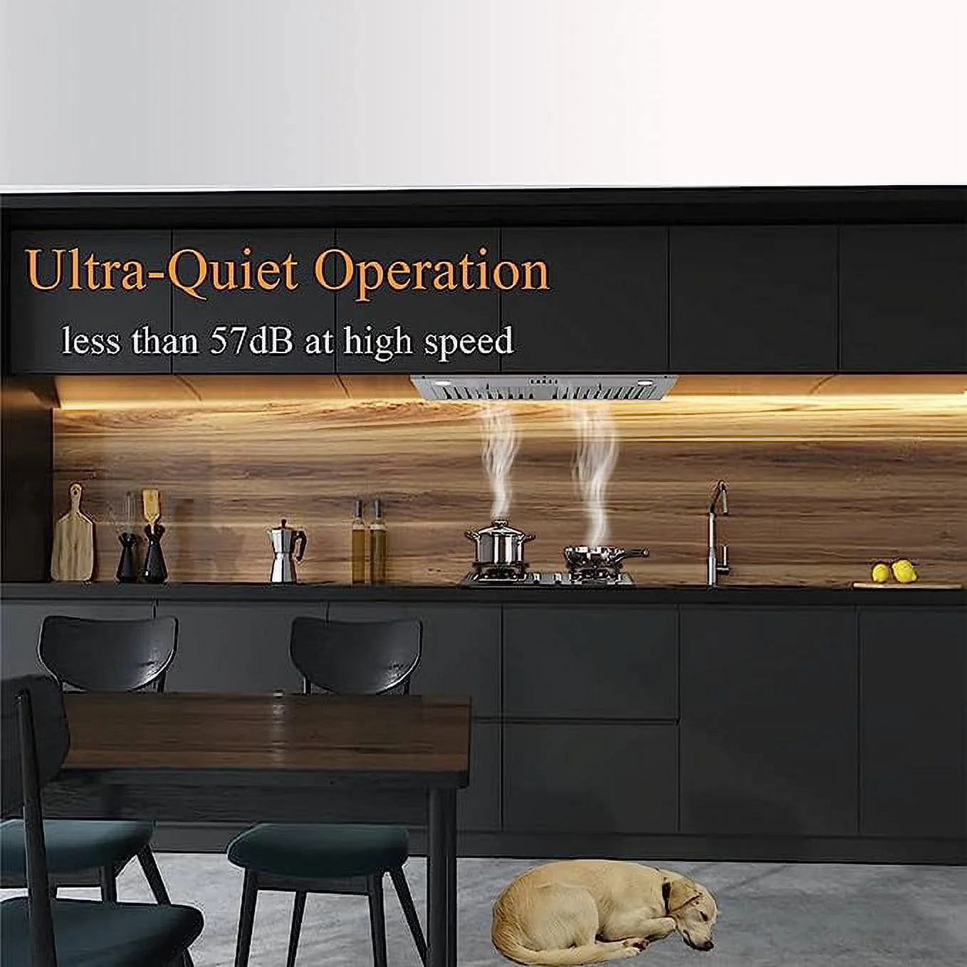 FIREGAS Range Hood 30 inch, Built-in Kitchen Hood with 3 Speed Exhaust Fan, Ducted/Ductless Range Hood, Stainless Steel Range Hoods with Light