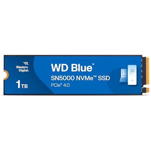 Western Digital 500GB WD Blue SN580 NVMe Internal Solid State Drive SSD - Gen4 x4 PCIe 16Gb/s, M.2 2280, Up to 4,000 MB/s - WDS500G3B0E