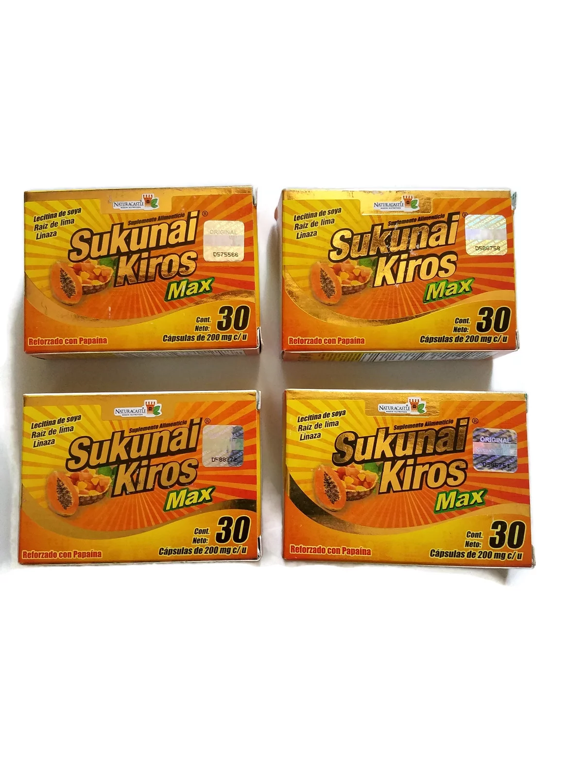 Sukunai Kiros Max 4 Pack 120 Capsules for Weight Loss 100 % Natural