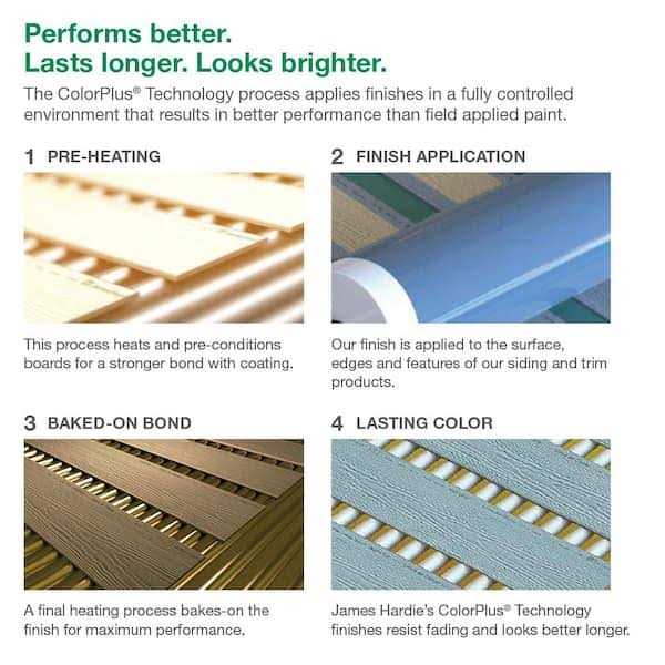 James Hardie Sample Board Magnolia Home Collection 6.25 in. x 4