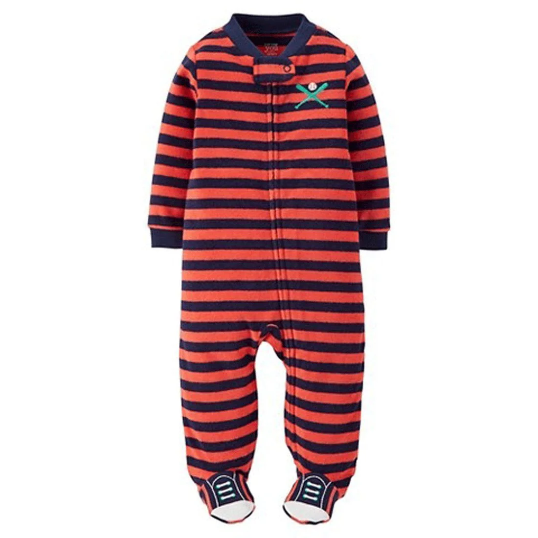 Just One You Made By Carter's Baby Boys Infant' Terry Sleep and Play Anthem Red 6mos