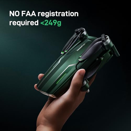 G11MINI SE Drones with Camera for Adults 4k/25fps or 2.7k/50fps Video, Drone 7000FT Transmission, Beginner Friendly, Under 249g No FAA Drone with 4K UHD Camera, 60mins Flight Time, GPS Auto Return, Brushless Motor