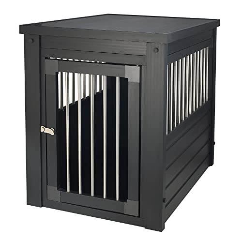 New Age Pet ecoFLEX Pet Crate/End Table, Small, Espresso 23.8