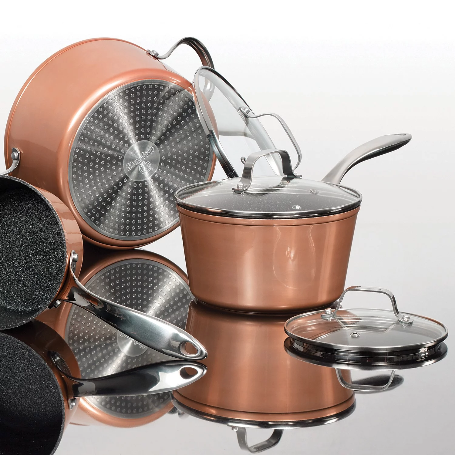 THE ROCK by Starfrit 10 Piece Copper Cookware Set