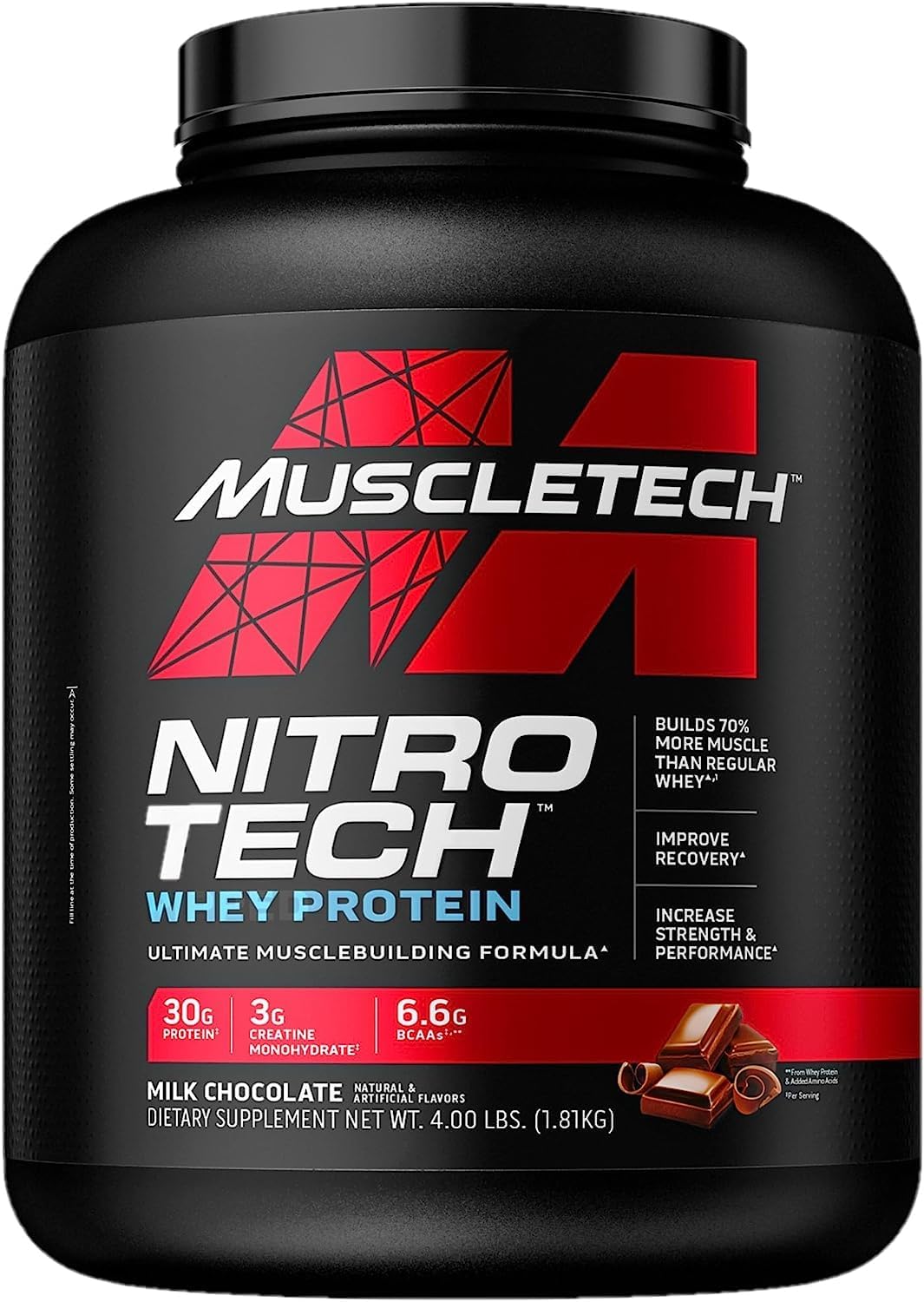 MuscleTech NitroTech Performance Series Whey Isolate Chocolate 4lb