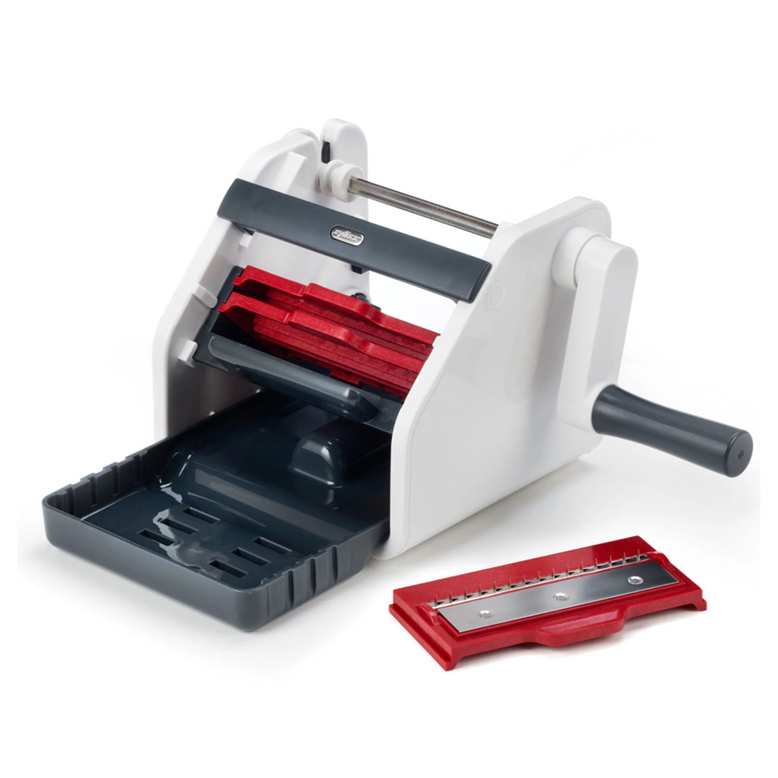Zyliss SmoothSlizer Spiraslice Veggie Pasta Maker Spirals, Sheets & Ribbons Red/White
