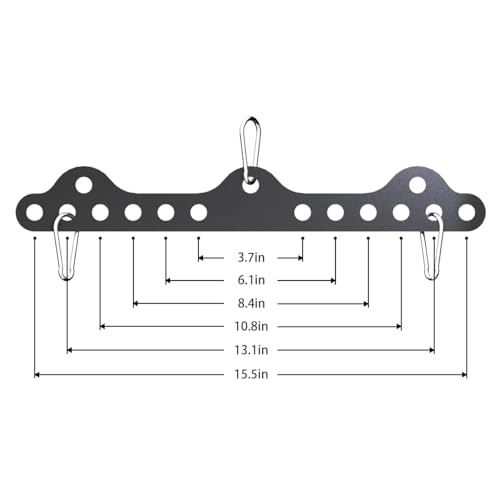 LAT Pulldown Attachments, Double to Single D Handle Adaptor Plate for Neutral Grip LAT Pull Down Bar, Exercise Machine Attachments for Cable Crossover Machine for Squat Rack Home Gym