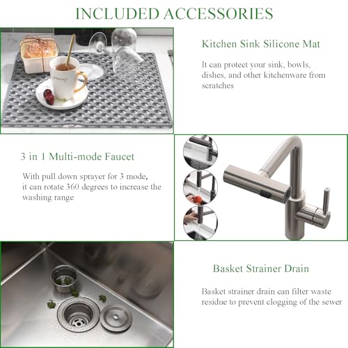 25 Inch Drop In Laundry Sink-Brovy 25