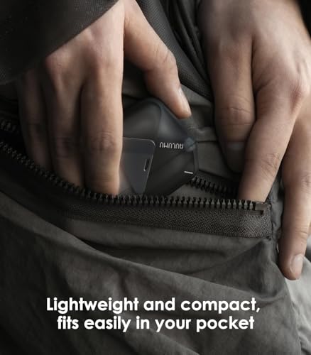 Aulumu A09 Geometric AirPods Pro 2 Case [2nd/1st Generation] with Lock | Protective Cover with Nylon Buckle | Alloy Armour | Compatible with Apple AirPods Pro(2023/2022/2019) - Gray