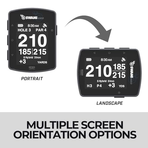 Swami KISS 2.0 Handheld Golf GPS Ragnefinder with Integrated Magnets - Blue