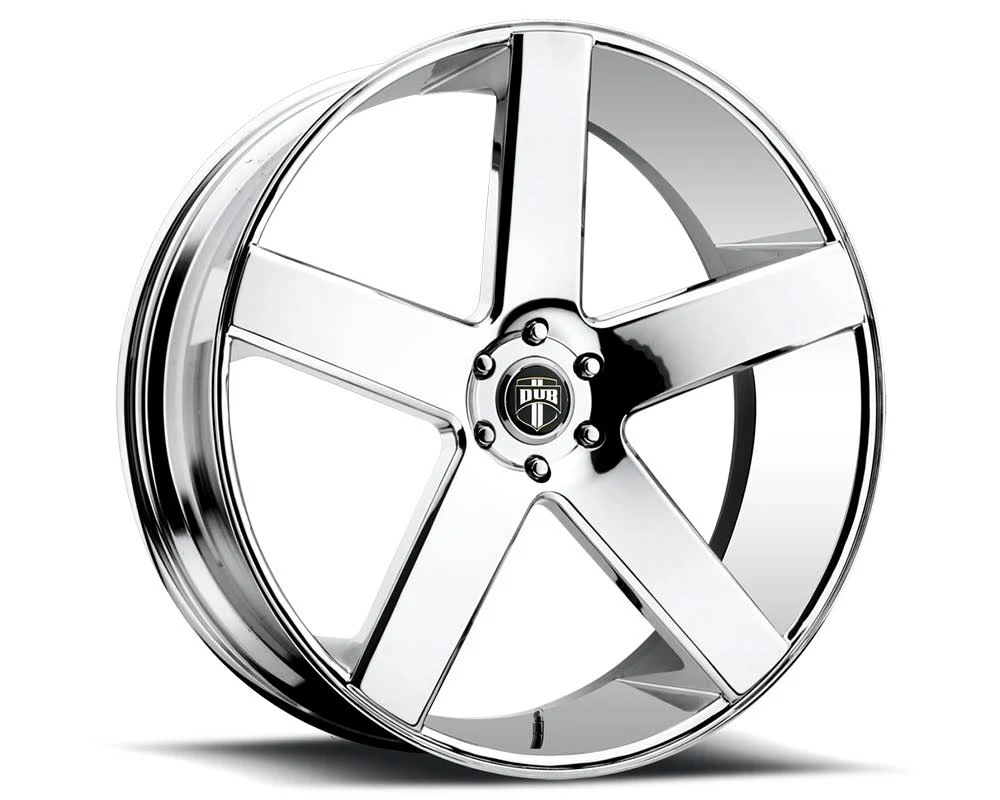 Dub S115 Baller Chrome 1-Piece Cast Wheel 22x9.5 5x115 13mm
