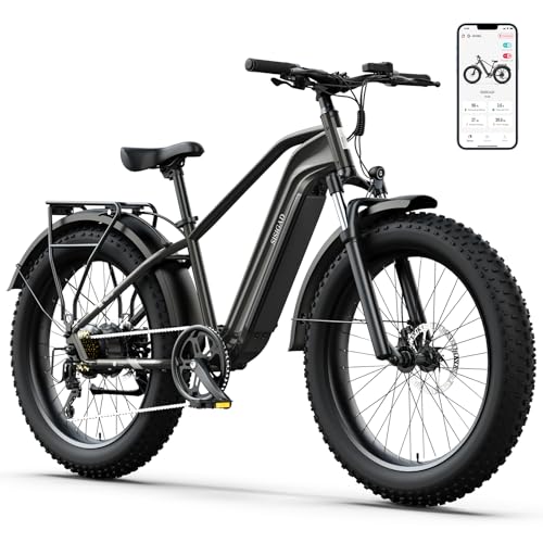 SISIGAD Electric Bike,1200 W(Peak) Motor, Speed Can Reach 25 mph Electric Bikes for Men, 48V Battery, Max Travel 60 Miles, Equipped with 26 * 4.0