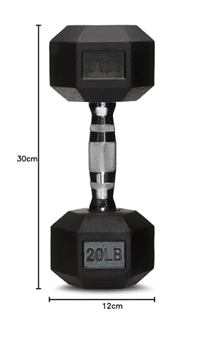 Amazon Basics Rubber Hex Dumbbell Hand Weight