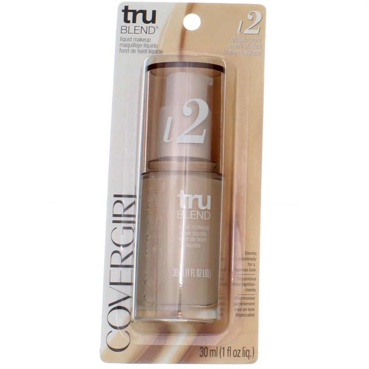 CoverGirl TruBlend Liquid Makeup Classic Ivory 1 oz (Pack of 3)