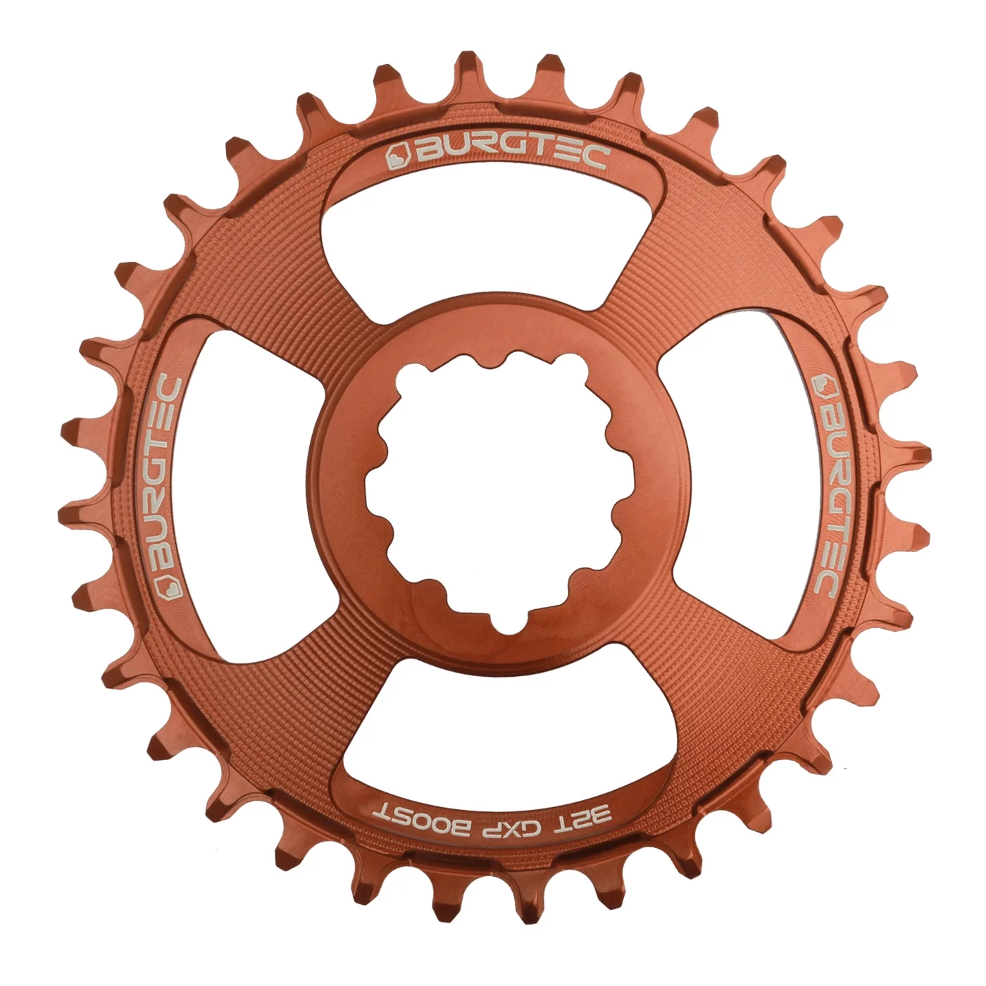 Burgtec GXP Boost 3mm Thick Thin chainring, 32T - Kash Bronze