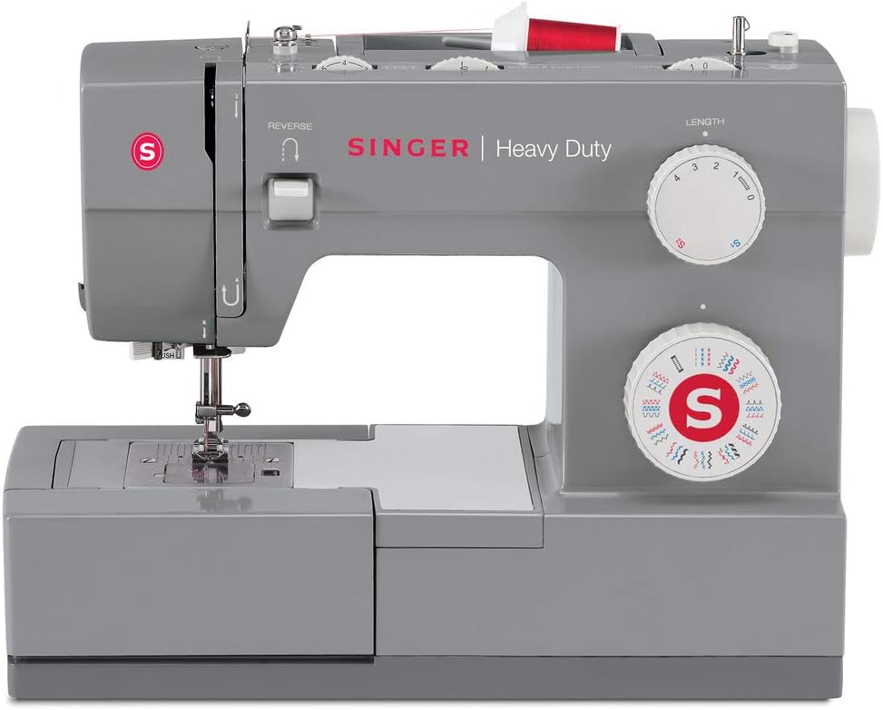 SINGER Sewing 4432 Heavy Duty Extra-High Speed Sewing Machine with Metal Frame and Stainless Steel Bedplate & Universal Heavy Duty Machine Needles -5/Pkg