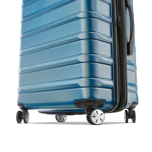 Samsonite Omni 2 Hardside Expandable Luggage with Spinner Wheels, 2-Piece Set (19/24), Lagoon Blue