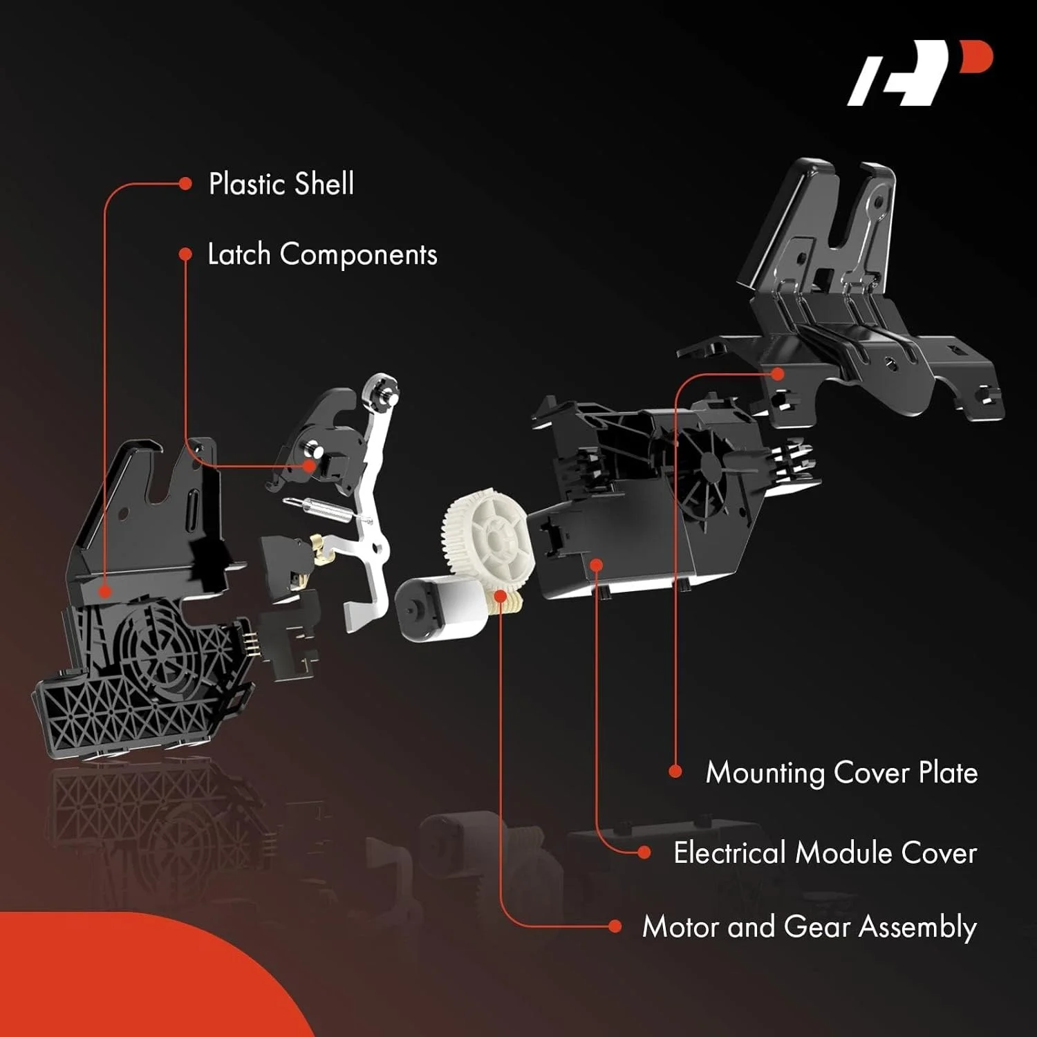 A-Premium Rear Tailgate Trunk Latch Lock Actuator Compatible with Ford, Lincoln and Mercury Vehicles - Taurus 2008-2018, MKS 2009-2016, Sable 2008-2009, Sedan - Replace# DA5Z5443200A
