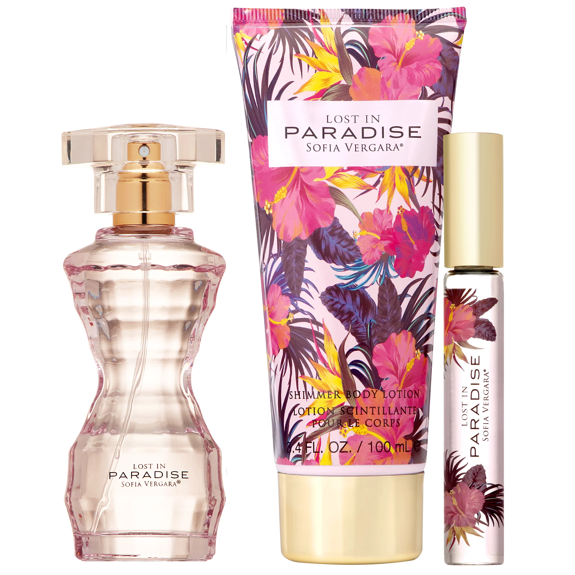 Sofia Vergara Lost In Paradise Perfume Gift Set for Women, 3 Pieces